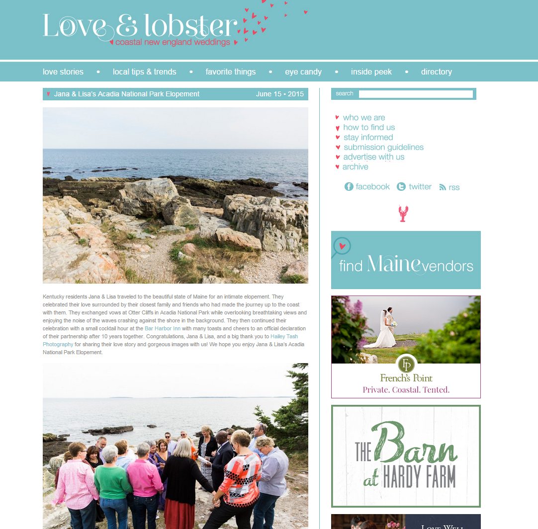 Published-Maine-wedding-photographer, Acadia National Park elopement