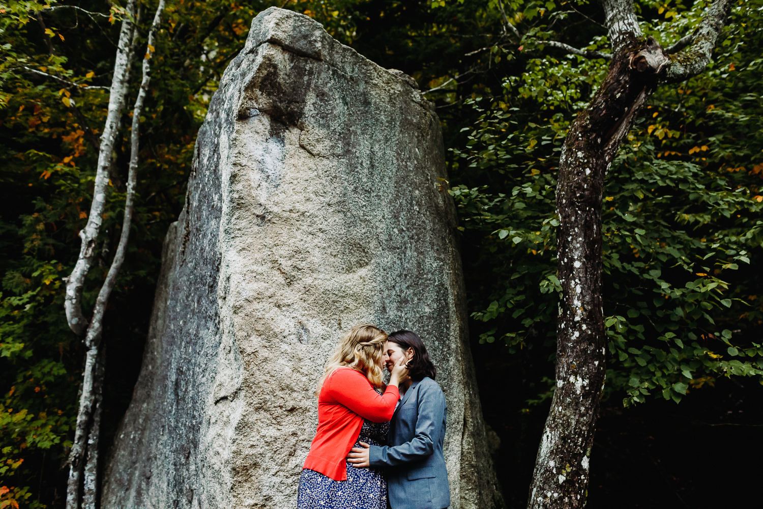 engagement photos in Acadia National Park