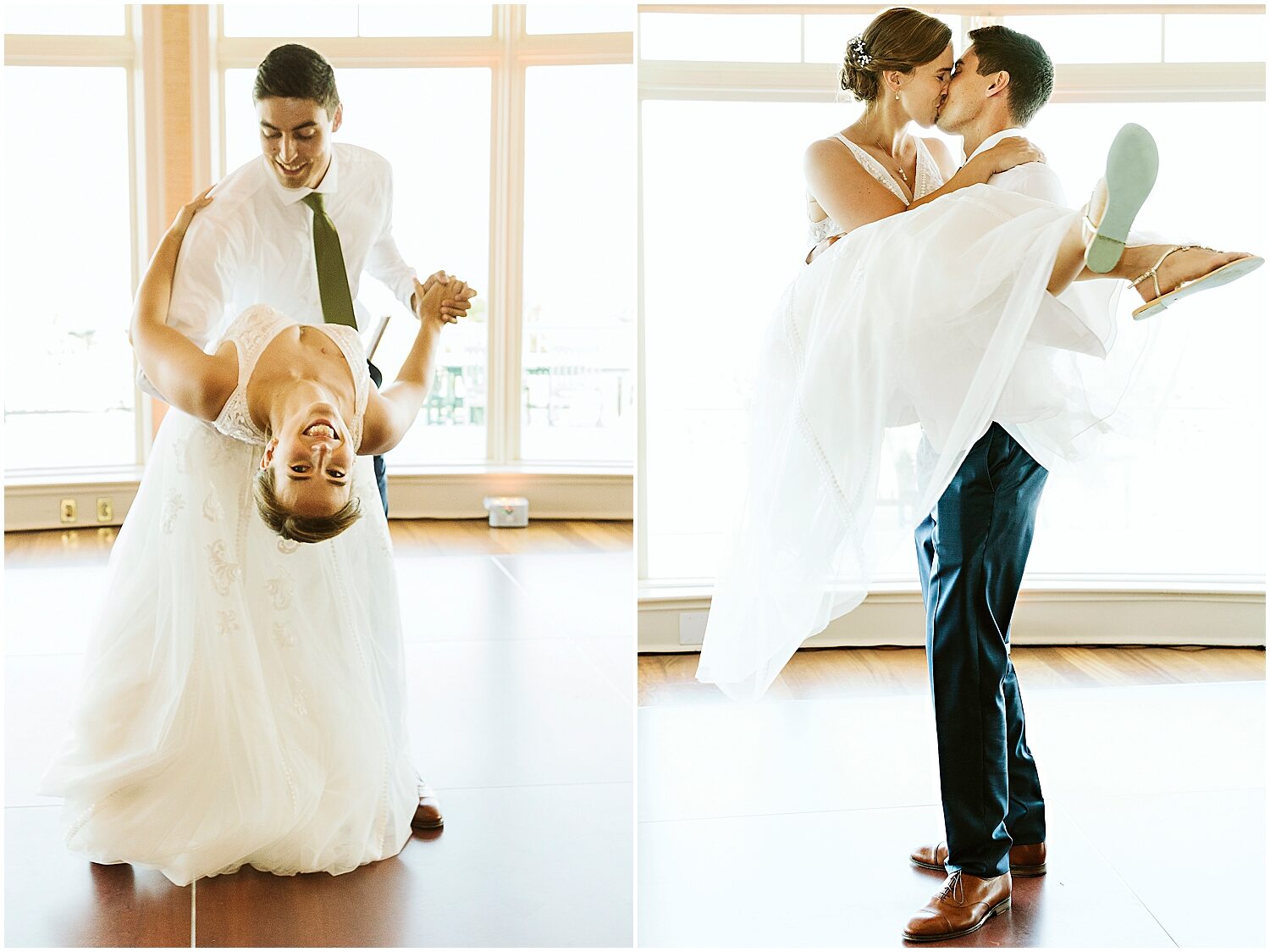 First dance at coastal Maine wedding in Northport