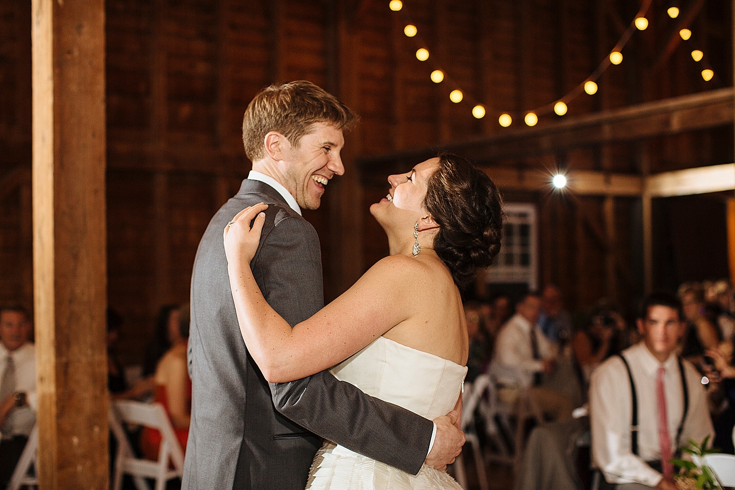First dance at Bethel Maine Wedding at the 1888 Wedding Barn