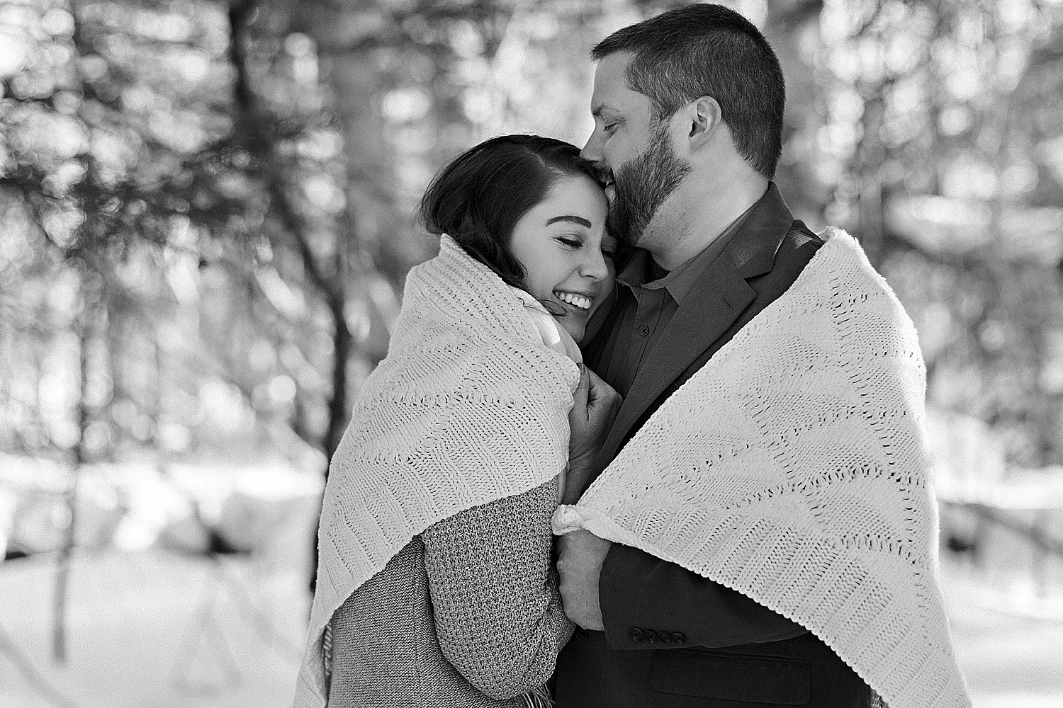 couple at Maine engagement photos in Stockton Springs