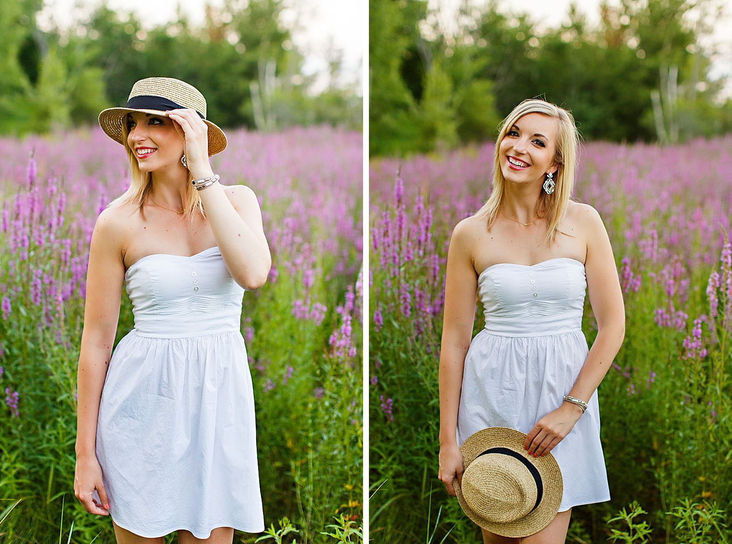 Summer Portraits in Maine with a hat