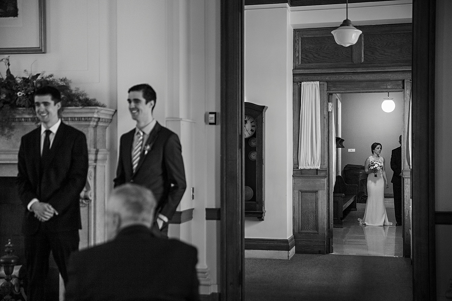 wedding ceremony at Portland Maine city hall wedding