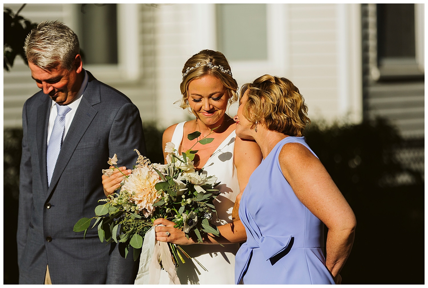 wedding ceremony at microwedding in Watertown, Massachusetts