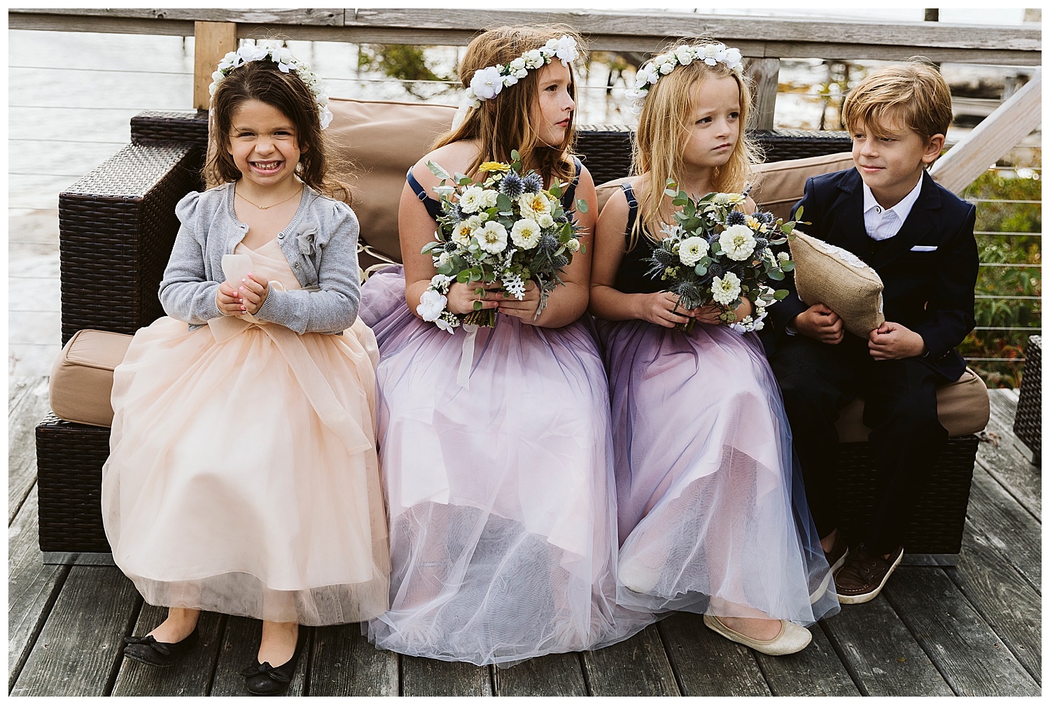 kids at Boothbay Harbor, Maine wedding at Linekin Bay Resort