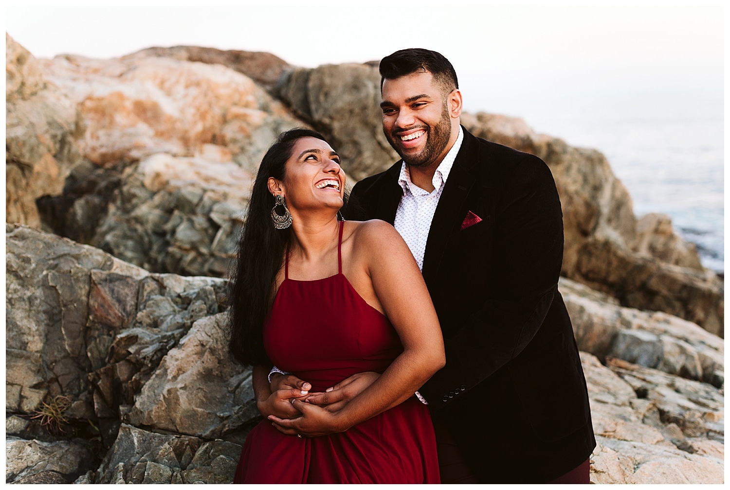 engagement photos at Otter Point 