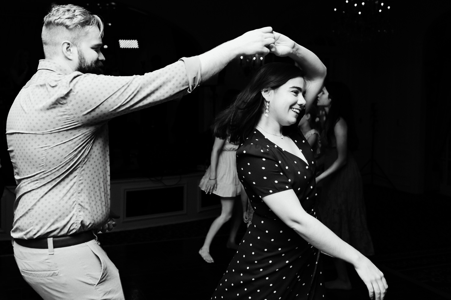 couple dancing at New Castle NH wedding celebration