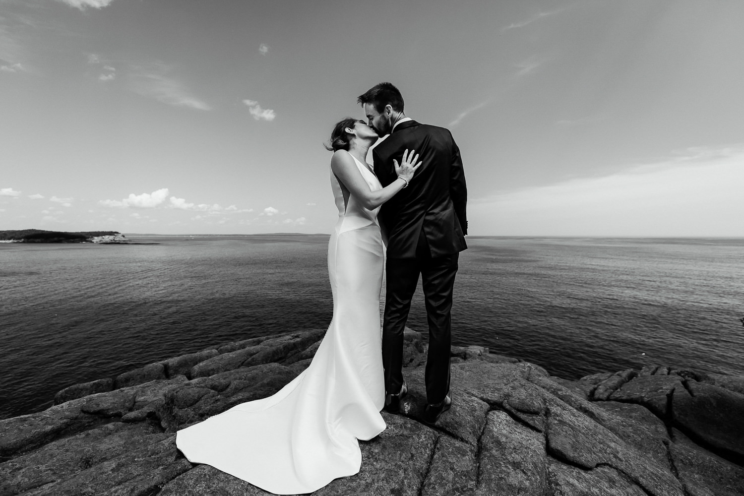 Bar Harbor and Acadia wedding portrait