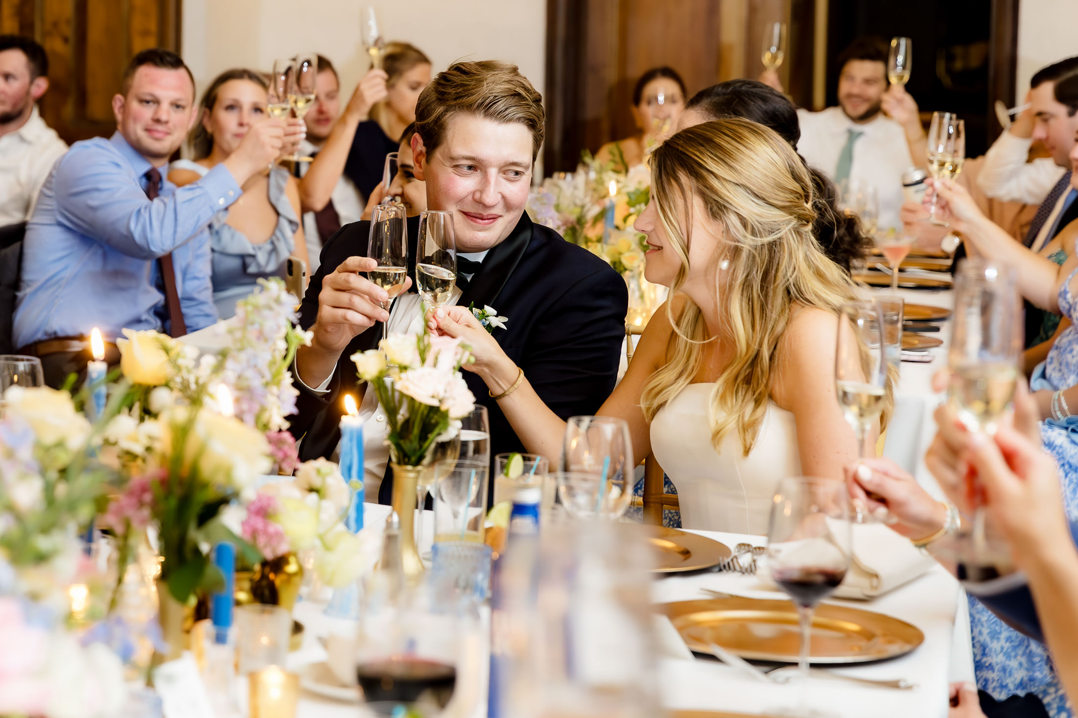 toast during wedding on MDI