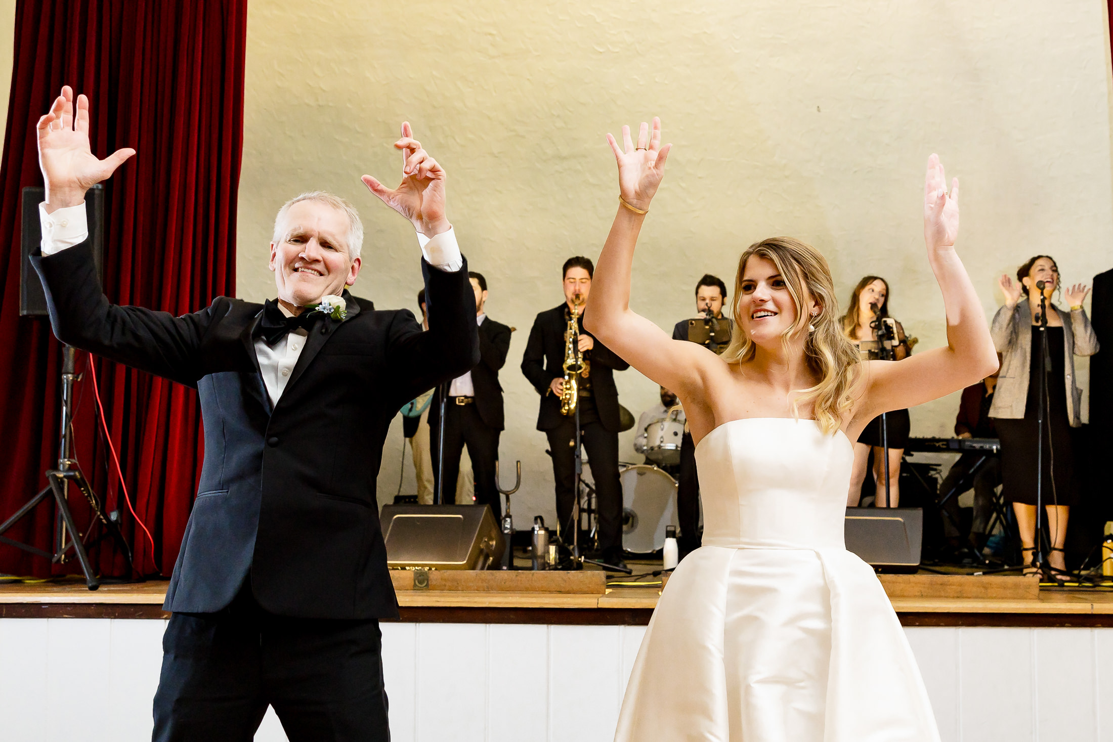 bride dancing with her father at Bar Harbor Club wedding