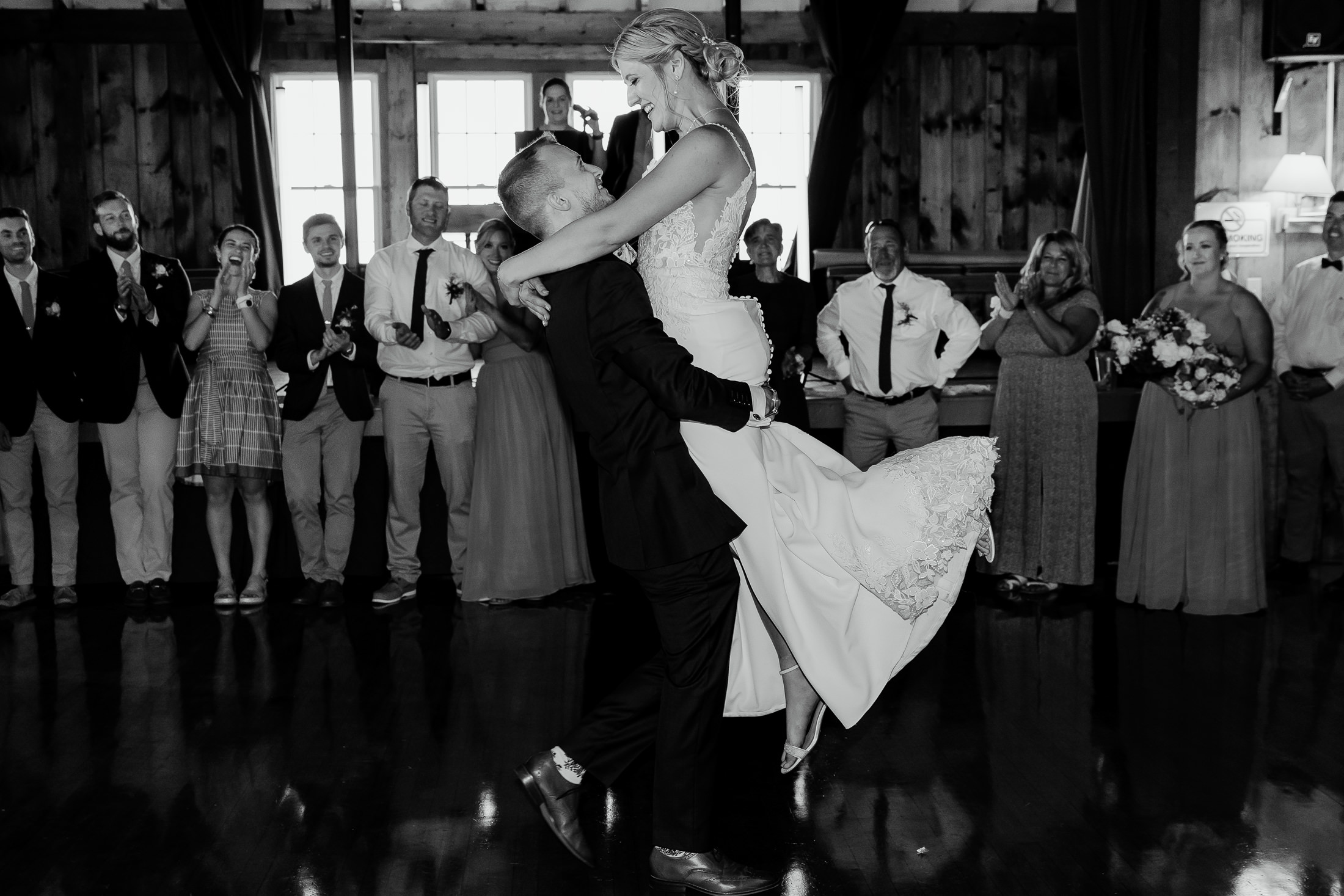 First dance at TEIA Peaks Island wedding.